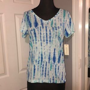 Blue Tie Dye Everyday Tee XS
